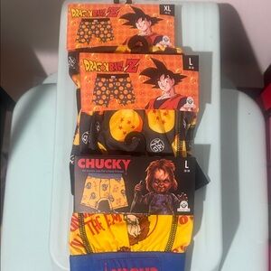 Dragon Ball Z and Chucky Boxer Briefs Set